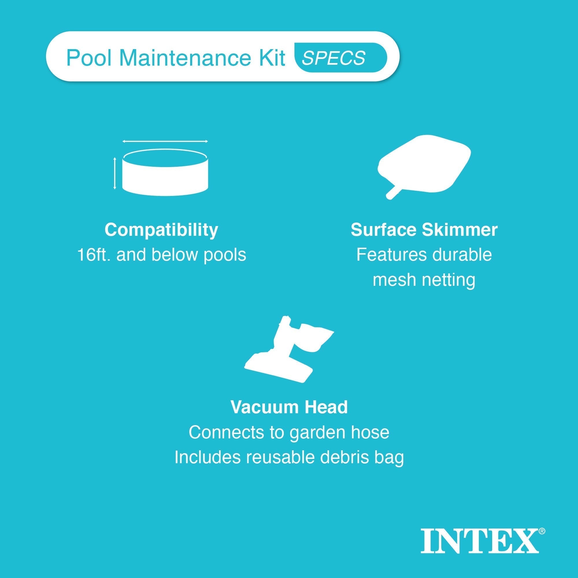 Intex 12 x 2.5 Foot Metal Frame Above Ground Pool with Filter and Accessories image 4