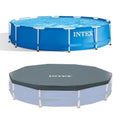 Intex 12 Foot x 30 In. Above Ground Pool & Intex 12 Foot Round Pool Cover image 0
