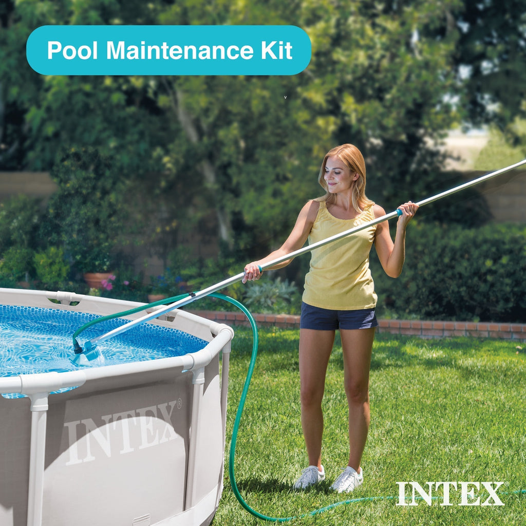 Intex 26711EH 12ft x 30in Prism Above Ground Pool Set w/ Cover & Maintenance Kit image 6