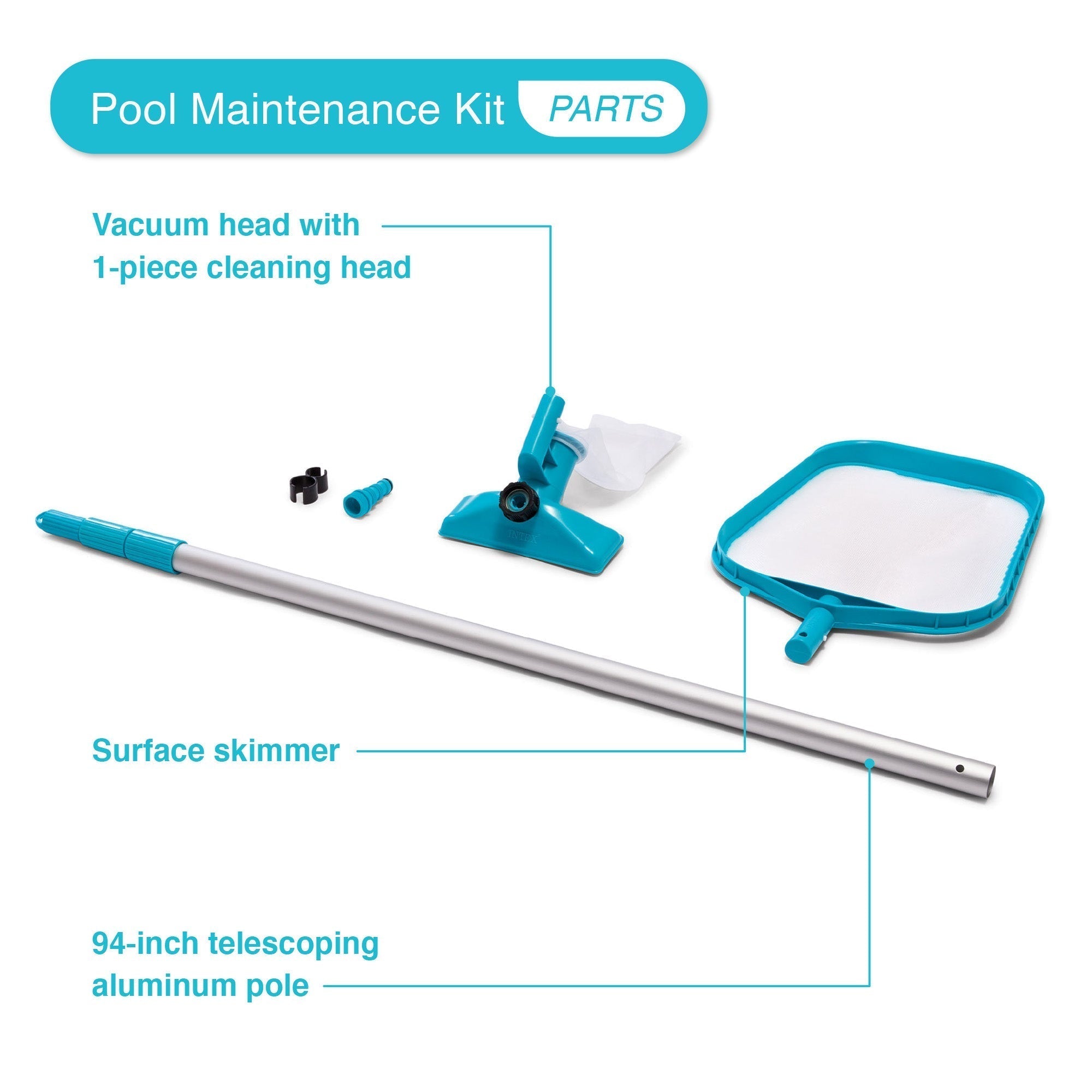 Intex 26711EH 12ft x 30in Prism Above Ground Pool Set w/ Cover & Maintenance Kit image 4