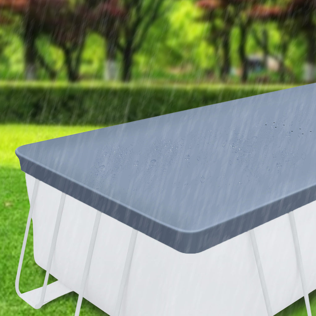 Funsicle 18'x9'x52" Oasis Rectangular Swimming Pool Set with 18' Cover image 8