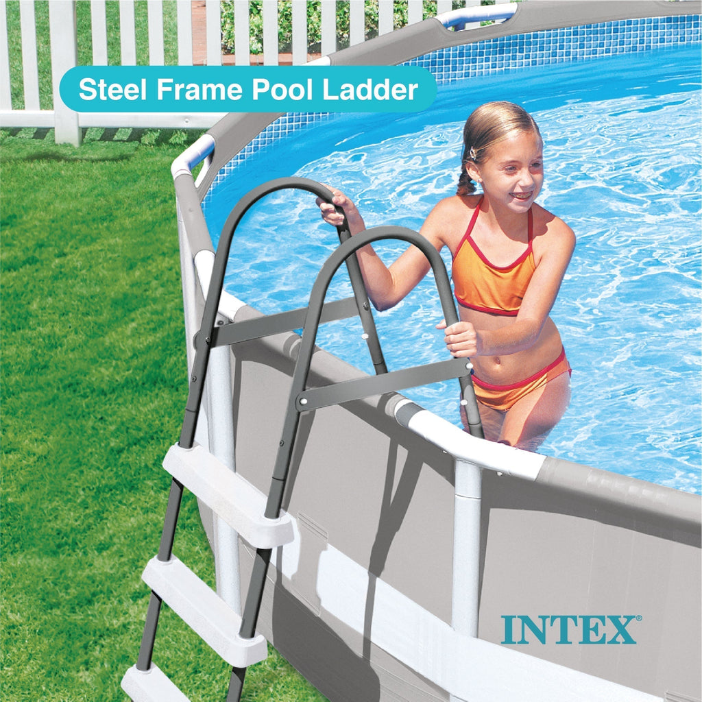 Intex 12 x 2.5 Foot Metal Frame Above Ground Pool with Filter and Accessories image 6
