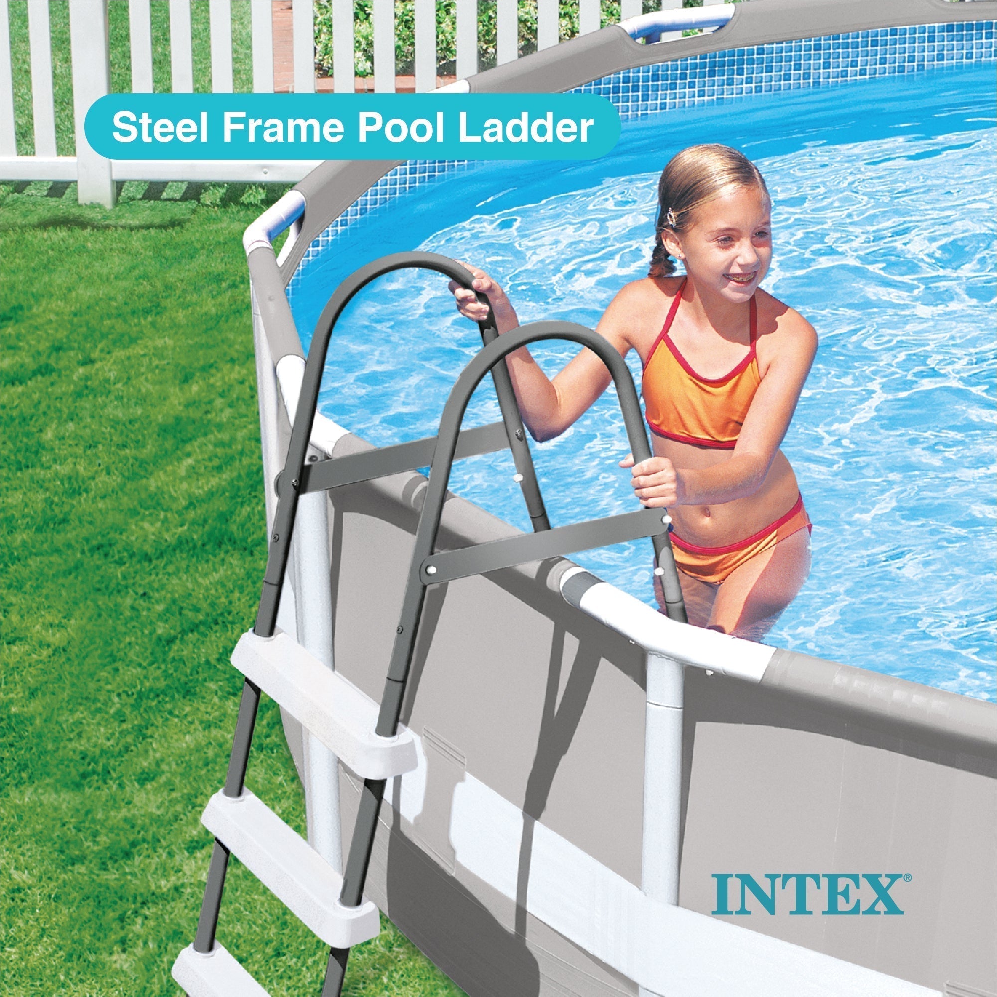 Intex 12 x 2.5 Foot Metal Frame Above Ground Pool with Filter and Accessories image 6