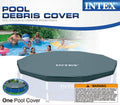 Intex 12-Foot Round Metal Frame Above Ground Swimming Pool Debris Cover image 0