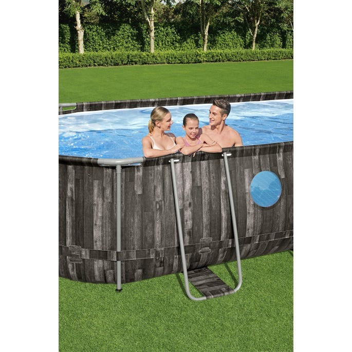 Coleman Power Steel Swim Vista Series II 20' X 10' X 48" Oval Metal Frame Above Ground Pool Set - Image 2