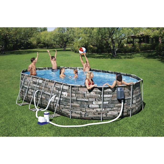 Coleman Power Steel Comfort Jet Series 20' X 12' X 48" Above Ground Pool Set
